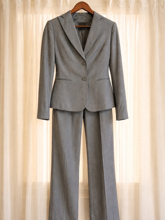 The Limited Other - The Limited Gray Women's Two-Piece Pant Suit